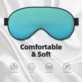 thumbnail image 5 of Uemuo Teal Turquoise Pattern Sleep Eye Mask - Light Blocking Sleep Mask Blocking Out Light Perfectly, Soft and Comfortable Night Eye Mask, Eye Blinder, 5 of 7