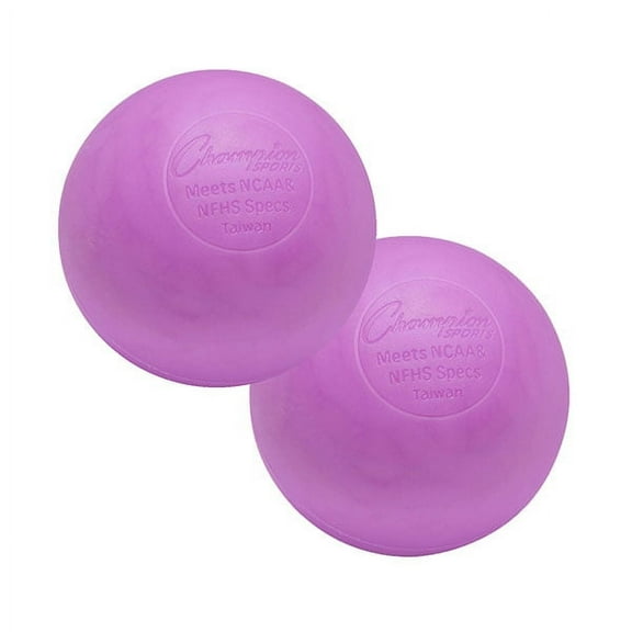 Champion Sports Lacrosse Balls: Official Size Sporting Goods Equipment for Professional, College & Grade School Games, Practices & Recreation - NCAA, NFHS and SEI Certified - 12-Pack - Purple