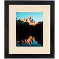 thumbnail image 2 of 22x22 inch  black picture frame with 2 inch single french creme mat, singlemat-frbw26079-22x22-783, 2 of 2