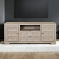 thumbnail image 2 of Furniture of America Ulan Wood 2-Drawer TV Stand with Shelves in Tawny Brown, 2 of 4