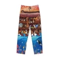 thumbnail image 6 of Daiia Animals On Noah's Ark2 Men's Sleep Pant with Pockets and Drawstring,Pajama Pants-Large, 6 of 9