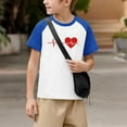 thumbnail image 5 of Sentuca Boys Shirts, Short Sleeve Plush Feel T Shirts, Casual Valentines Day Graphic Tees Size 5 Years, 5 of 8