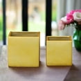 thumbnail image 3 of Odette Handcrafted Ceramic Square Planter Set (Set of 2), 3 of 8