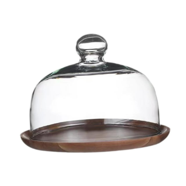 Elodie Cake Stand with Dome Cake Fruit Display Server Tray for Candy Cream Birthday 18cm lid