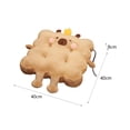 thumbnail image 7 of Esquirla Cartoon Seat Cushion, Capybara Chair Cushion Kids Present Stuffed Capybara Animal for Desk Chair Home Dinning Office Chair Brown, 7 of 7