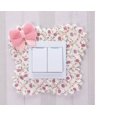 thumbnail image 3 of 2PCS Flower Light Switch Cover Decorative Fabric Switch Plate Bowknot Floral Light Socket Cover for Bedroom Living Room Home Decor, 3 of 5
