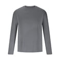 thumbnail image 5 of akafmk Mens Sun Protection Shirts Long Sleeve Workout Shirt Solid Color Lightweight Breathable Summer Athletic Tees, Size XL, 5 of 7