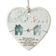 thumbnail image 2 of Adorno de corazón de amistad a distancia | Decoración acrílica artesanal con mapa del mundo en relieve y casas de cristal marino | Regalo significativo para amigos, recuerdo de Navidad y cumpleaños, 2 of 7
