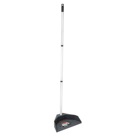 Commercial Lobby Dustpan with Long Handle Silicone Stand Up Dustpan, 48" 3-Part Handle