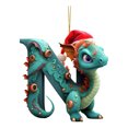 thumbnail image 3 of Decoración Navidad Dragón Colgantes Acrílico Letra N en forma de árbol de Navidad Coche, 3 of 4