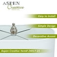 thumbnail image 4 of Aspen Creative 62132, Three-Light Metal Bathroom Vanity Wall Light Fixture, 21 1/4" Wide, Transitional Design in Chrome with Frosted Glass Shade, 4 of 7