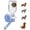 Blue, variant on Choco Nose Patented No-Drip Water Bottle/Feeder for Puppies/Toy-Small Breed Dogs/Rabbits/Cats/Chinchillas and Other Small Pets and Animals - for Cages or Crates 10.2 oz. Nozzle 13mm, Aqua (C528)