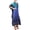 103-Blue, variant on Miss Lavish London Women’s Paisley Floral Print Polyester Kaftan Dress with V Neck & Pockets (S–3XL)