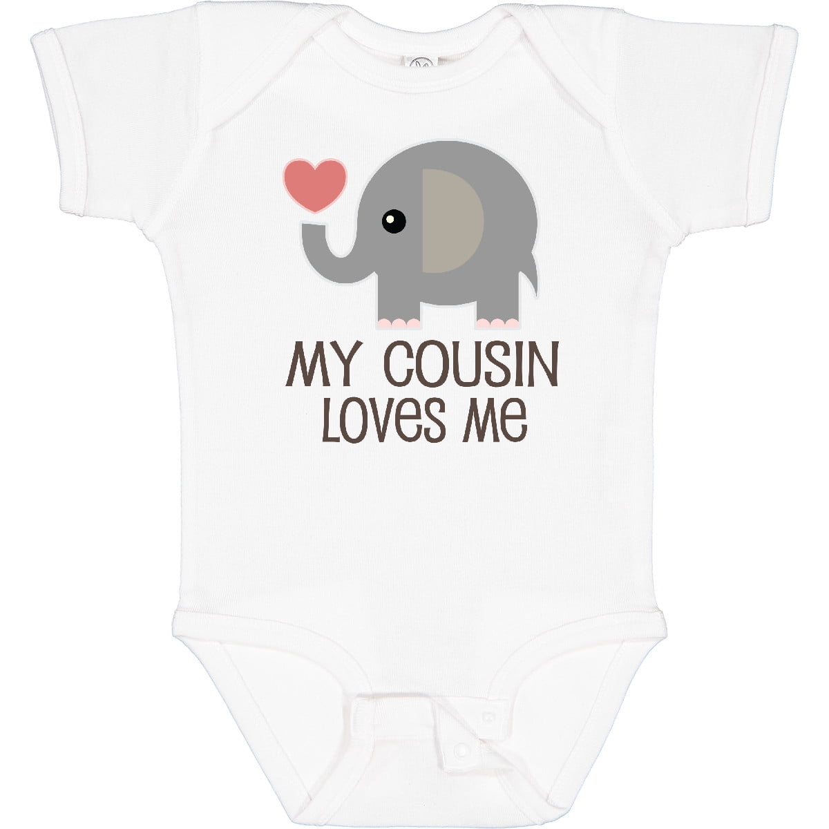 Inktastic My Cousin Loves Me Boys or Girls Baby Bodysuit
