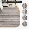 thumbnail image 3 of 9x12 Area Rugs – Soft Non-Slip Low Pile Machine Washable Modern Design Carpet for Living Room Bedroom Dining Room Office Nursery Grey/Taupe., 3 of 8