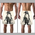 thumbnail image 3 of luoweisi Men's Beach Shorts Quick Dry Swim Trunks with Mesh Lining Penguin XL, 3 of 5