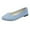 Light Blue, variant on Women's Flats Comfortable for Conference Attendance Casual Shoes Everyday On Footwear For Relaxing And Outings Suede Design With Closed Toe Heel Versatile All Seasons Outfits