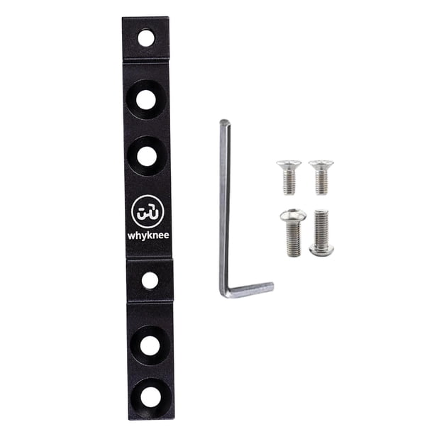 Adaptador portabidón para bicicleta Zulema Soporte para portabotellas de aleación de aluminio negro