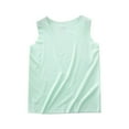 thumbnail image 1 of SROBPTY T-Shirts Garçons Filles, Camisole d'Été pour Enfants Filles Sans Manches Haut de Base Vert 13 Ans, 1 of 5