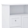 thumbnail image 3 of Benjara 39" Storage Cabinet with 3 Drawers- 1 Open Shelf- Crisp White Finish, 3 of 9