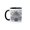Black/White, variant on 3drose, Tarragona Cathedral, Catalonia, Spain - Eu27 Rti0042 - Rob Tilley, 11oz Magic Transforming Mug