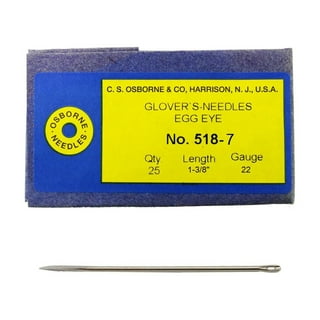 Glovers Needles 5 Pack Leathercraft Stitching and Beading Needles Size  #000-9 (#2)