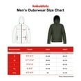 thumbnail image 2 of Rokka&Rolla Men's Midweight Puffer Jacket Hooded Coat, 2 of 10