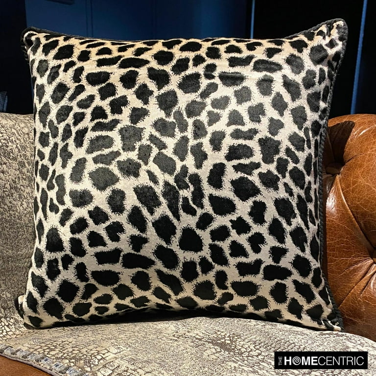 Euro Sham, Black N White Euro Pillow Shams 26x26 inch (65x65 cm