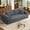 Deep Gray, variant on VFD Modern 3-Seater Sofa with Deep Seat, No Assembly Required, Modern Corduroy Couch with 2 Pillows, Lazy Compression Sofa for Living Room Bedroom, Hybrid Sofa in a Box, Deep Gray