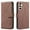 Brown, variant on Allytechgroup Case for Samsung Galaxy S22 with Credit Card Slot, RFID Blocking PU Leather Slim Stand Wallet Flip Case Shockproof Full Body Cover Bumper for Samsung Galaxy S22, Black