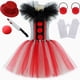 thumbnail image 2 of Disfraz de payaso aterrador para niñas, vestido de tutú de terror para Halloween, disfraces de payaso asesino espeluznantes, vestidos de tul para fiesta de carnaval para niños, 2 of 5