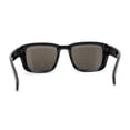 thumbnail image 4 of Kush Vented Side Visor Horn Rim Color Mirror Plastic Sunglasses Blue Logo Mirror, 4 of 4