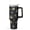 Black-2, variant on 40 oz Tumbler with Handle and Straw, Blue White Floral Mug, Chinoiserie Style Stainless Steel Cup, BPA Free, Dishwasher Safe