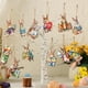 thumbnail image 4 of Decoraciones retro de Pascua de madera Conejo de madera hueco Granja rural Decoraciones de Pascua para el hogar Adecuado para la decoración de árboles, fiestas familiares, 4 of 4