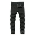 thumbnail image 3 of Tiijoy Big Boys Lined Jeans Warm Stretch Skinny Fit Denim Pants, Sizes 7-16, 3 of 8