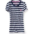 thumbnail image 1 of Aeropostale - Camiseta con estampado de bulldog para mujer, azul, talla mediana, 1 of 1