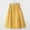 Yellow, variant on Vintage High Waist A Line Midi Skirt For Women Solid Button Skirts With Pockets Elastic Waist Beige One Size,  Green