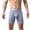 Blue, variant on Men's Boxer Briefs Breathable Trunks Solid Athletic Underpants Long Leg Elastic Waistband Briefs No fly
