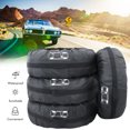thumbnail image 2 of Adjustable Size Car Tire Cover With Handle, Dustproof Protector For SUVs, Commercial Vehicles And Small Cars, Portable Tire Storage Bag With Tool Pocket, 2 of 8