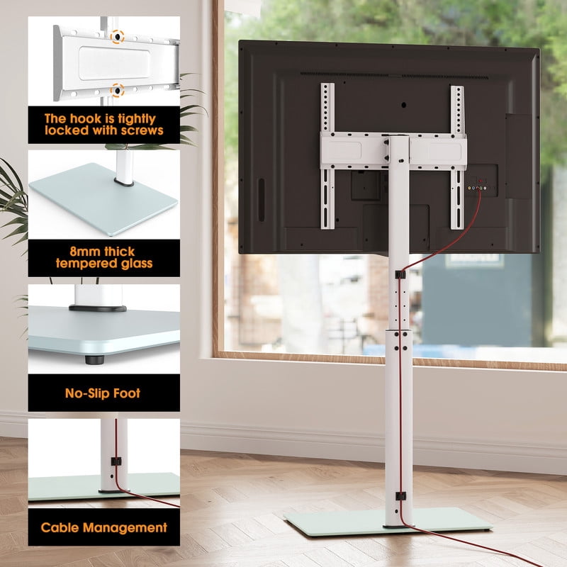 AOKCOS Floor TV Stand for 32-65 inch TVs up to 88lbs with Tilt