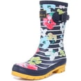 thumbnail image 6 of Joules Molly Welly Women's Stripe Floral Printed Waterproof Boot In Navy Size 11, 6 of 6