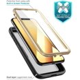 thumbnail image 2 of i-Blason iPhone X Case, [Heavy Duty Protection] [Clear Back] [Magma Series] Shock Reduction / Bumper Case Iphone x, Gold, 2 of 6