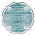 thumbnail image 2 of Jill Zarin Uptown Collection Area Rug - Lenox Hill (8' Round Turquoise/Ivory), 2 of 6
