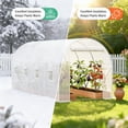 thumbnail image 5 of QinaQin 15x7x7 FT Walk-in Tunnel Greenhouse,Hoop House with 8 Screen Windows & Galvanized Steel Frame,Portable Outdoor Greenhouses for All Seasons,White, 5 of 7