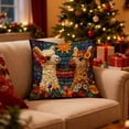 thumbnail image 7 of Christmas Pillow Covers 18"x18" Flower Llamas Printing Throw Pillows Cover Sofa Pillow Cases for Farmhouse Indoor Home Couch Decoration Holiday Gifts, 7 of 7