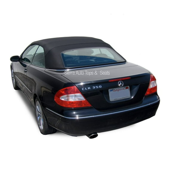 Sierra Auto Tops Convertible Top Replacement for Mercedes 2004-2009 CLK (209), TwillFast RPC Canvas, Black