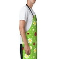 thumbnail image 3 of Lsque Daisies And Ladybugs Waterproof Apron Chef Aprons for Men Heavy Duty Chemical Work Apron Extra Long Grilling Aprons with Adjustable Bib Apron, 3 of 9