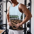 thumbnail image 5 of Qekee Tractor plowing a field Print Men's Workout Tank Tops,Sleeveless Muscle Gym Shirt Quick Dry, Men's Gym Training Athletic Workout Shirts -Medium, 5 of 7