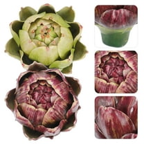 MLINS  2 Pcs Fake Vegetable Decoration Imitation Realistic Artichokes