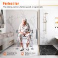 thumbnail image 4 of Raised Toilet Seat with Armrest, 6 Height Adjustable Aluminum Toilet Seat Riser for Seniors, Commode Safety Frame Rails with Soft Padded, Supports Up to 330lbs, 4 of 10